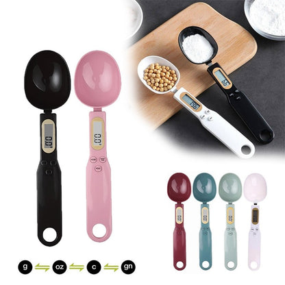  Digital Spoon Scales - Food Measuring Spoon, Scale Ounces and  Grams 500g/0.1g, Small Electronic Baking Scale with LCD Display for Coffee  Beans,Milk,Tea,Flour,Oil (Black) : Home & Kitchen