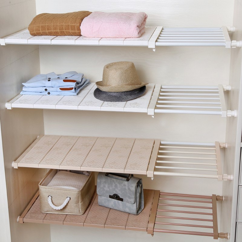 Expandable Shelves Wardrobe Cupboard Organizer & Adjustable